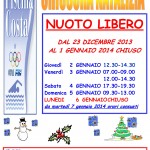 AVVISO CHIUSURA NATALE 2013nuoto libero