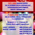 Chiusura Periodo Natalizio 2016